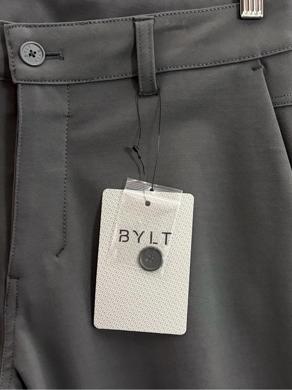 NWT BYLT Basics Men's Everyday Pant 2.0 Classic Fit Charcoal